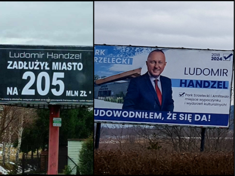Prezydent Handzel kontra tajemniczy oponenci. Wyborcze banery opanowują Nowy Sącz