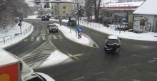 Drogowcy walczą ze śniegiem na powiatówkach w Gorlicach i Limanowej [ZDJĘCIA]